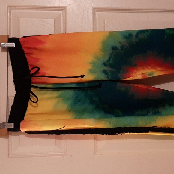 Pants - (Brand New) Jamaican Rasta Pants Fringe Detail Sweatpants Joggers